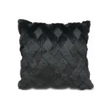Cross Check Style Soft Velvet Decorative Throw Pillow Covers