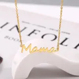 Mama Letter Necklace Ring Bracelet Dainty Jewelry Set Gift For Mom
