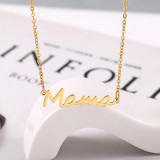 Mama Letter Necklace Ring Bracelet Dainty Jewelry Set Gift For Mom