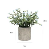 Artificial Money Leaf Plants Babysbreath Combination Pulp Potted Basin Desktop Decoration