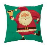 Christmas Cartoon Santa Claus Pillowcase Printed Cushion Cover