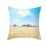4PCS Home Cotton Decorative Sandbeach Throw Pillow Case Cushion Covers For Sofa Couch Bed Chair