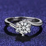 Classic Silver Zircon Diamond Hearts Pendant Chain Jewelry Earrings Necklaces Rings Jewelry Sets