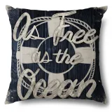 4PCS Black Navigation Home Cotton Decorative Throw Pillow Case Cushion Covers For Sofa Couch Bed Chair