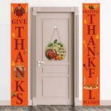 Thanksgiving Welcome Door Listing Wooden Harvest Festival Pumpkin Home Decoration Crafts