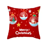 Home Decoration Christmas Snowman Pillowcase Cushion Pillow Cover
