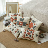 Bohemia Tassels Knitted Morocco Cotton Cushion Cover Pillowcase