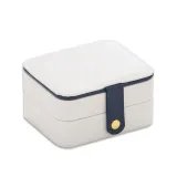 Rectangle PU Leather Jewelry Box with Mirror For Girls and Women