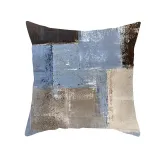 4PCS Home Cotton Decorative Multicolor Oil Painting Throw Pillow Case Cushion Covers For Sofa Couch Bed Chair