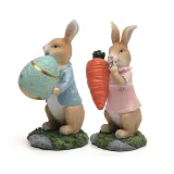 Easter Ornaments Rabbit Front Door Wreath Thief Bunny And Egg Tree Desktop Decoration