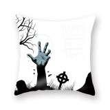 Halloween Holiday Hugging Pillow Case Cartoon Skull Hand Cushion Cover Sofa Cushion