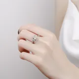 Jewelry Butterfly Star Spinner Rings for Anxiety Full Diamond Adjustable