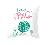 4PCS Home Cotton Decorative Fruits Printing Throw Pillow Case Cushion Covers For Sofa Couch Bed Chair