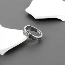 Adjustable Guardian Angel Wing Ring