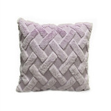 Cross Check Style Soft Velvet Decorative Throw Pillow Covers