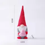 2PCS Easter Heart Envelope Bear Gnomes Faceless Plush Doll Holiday Decorations