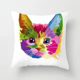4PCS Home Cotton Decorative Colorful Animals Throw Pillow Case Cushion Covers For Sofa Couch Bed Chair