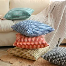 Bright Colors Cushion Pillow Geometric Pattern Pillow Cover