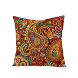 4PCS Home Cotton Decorative Printing Throw Pillow Case Cushion Covers For Sofa Couch Bed Chair