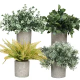 Artificial Ear of Wheat Plants Combination Pulp Potted Basin Desktop Decoration