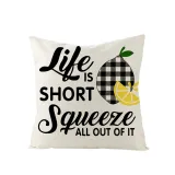 4PCS Home Cotton Decorative Sunflower Throw Pillow Case Cushion Covers For Sofa Couch Bed Chair