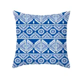 4PCS Chinese Style Geometry Decorative Throw Pillow Case Cushion Covers For Sofa Couch Bed Chair