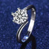 Classic Silver Zircon Diamond Hearts Pendant Chain Jewelry Earrings Necklaces Rings Jewelry Sets