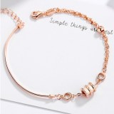 Rose Gold 925 Silver Sterling Silver Small Waist Chain Jewelry Bracelet