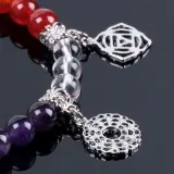 Rainbow Natural Stone Seven Chakra Small Commodities Classic Yoga Symbol Jewelry Bracelet