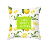 4PCS Home Cotton Decorative Lemon Throw Pillow Case Cushion Covers For Sofa Couch Bed Chair