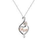 Heart Necklace I Love You To The Moon And Back Jewelry Mother's Day Gift