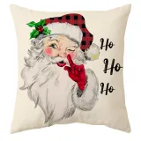 Home Decoration Christmas Hug Pillowcase Home Decoration Holiday Printing Sofa Pillowcase