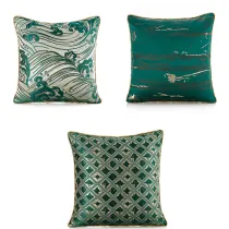 3PCS Home Cotton Decorative Luxury Pattern Throw Pillow Case Cushion Covers For Sofa Couch Bed Chair