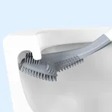 Toilet Brush Long-Handled Golf Brush Head Toilet Brush No Dead Ends Self-Opening and Closing Water-Proof Base