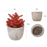 Artificial Lotus Flower Succulent Mini Pulp Potted Basin Balcony Decoration