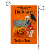 Halloween Ghost Pumpkin Trick or Ttreat Garden Courtyard Flag