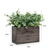 Artificial Eucalyptus Plant Combination Wooden Potted Landscape Decoration