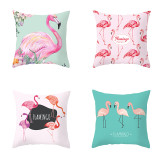 4PCS Home Cotton Decorative Throw Pillow Case Spring Flower Pattern Cushion Covers For Sofa Couch Bed Chair