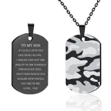 Inspirational Gift Birthday Gift To My Daughter Son Camouflage Keychain With Stainless Steel Key Chain Ring Keyrings From Mom Dad Never Forget That I Love You Forever