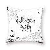 Halloween Holiday Pillowcase Cartoon Letter Cushion Cover Sofa Cushion