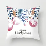Home Decoration Christmas Tree Pillowcase Cartoon Printing Home Sofa Cushion Cover