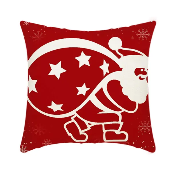 Home Decoration Santa Claus Christmas Gift Pillowcase Cushion Cover Pillow Case