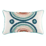 Circle Personality Rectangular Fringe Cotton Linen Decorative Throw Pillow Case Cushion Covers