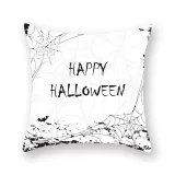 Halloween Holiday Pillowcase Cartoon Letter Cushion Cover Sofa Cushion