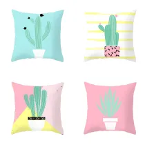 4PCS Home Cotton Decorative Fruits Printing Throw Pillow Case Cushion Covers For Sofa Couch Bed Chair