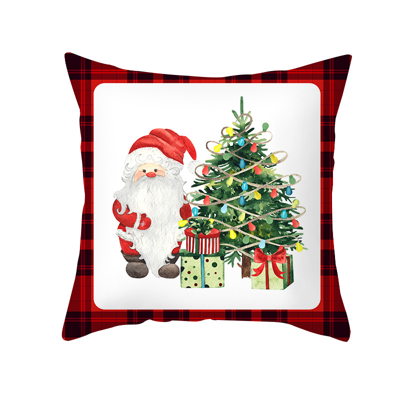 Santa Claus Pillowcase Home Decoration Christmas Cushion Pillow Cover
