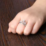 0.3 Carat Diamond Ring Eternity Engagement Wedding Band With Gift Box