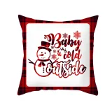 Home Decoration Christmas Snowman Pillowcase Cushion Pillow Cover
