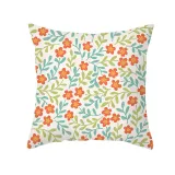 4PCS Home Cotton Decorative Flower Throw Pillow Case Cushion Covers For Sofa Couch Bed Chair