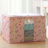 Storage Box Folding Dustproof for Bedroom Clothes Toys Storage